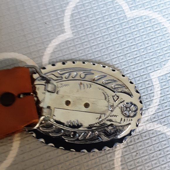 Vintage Robert's Western Wear leather belt size 34 - Picture 4 of 6